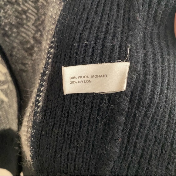 Vera Pelle Grannycore Thick Knit Wool Cardigan Sweater Coat medium - Picture 10 of 10